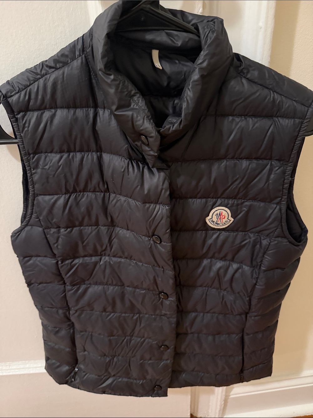 Moncler Black Quilted Puffer Vest - Women's size 1